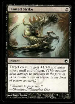 1x Tainted Strike - Scars of Mirrodin - NM - MTG - Image 1