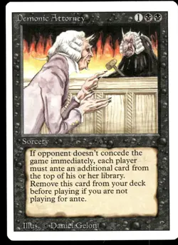 1x Demonic Attorney - Revised Edition - NM - MTG - Image 1