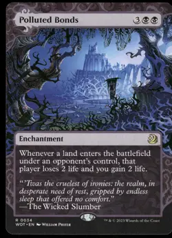 1x Polluted Bonds - Wilds of Eldraine: Enchanting Tales NM - MTG - Image 1
