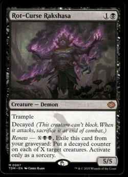 1 x Rot-Curse Rakshasa - Tarkir: Dragonstorm NM-Mint - MTG - Image 1