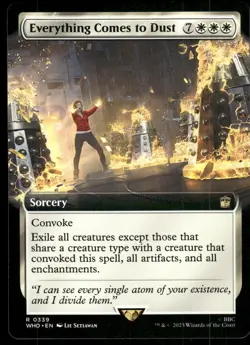 1x Everything Comes to Dust (Extended Art) - Doctor Who - NM - MTG - Image 1