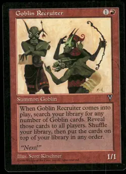 1x Goblin Recruiter - Visions - LP - MTG - Image 1