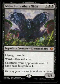 1 x Maha, Its Feathers Night - Bloomburrow - NM-Mint - MTG - Image 1