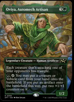 1x Oviya, Automech Artisan (Borderless) - Aetherdrift - NM - MTG - Image 1