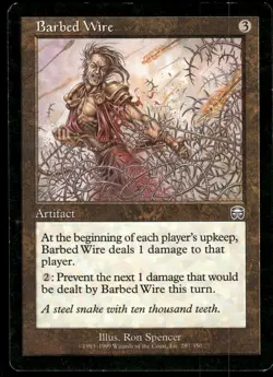 1x Barbed Wire - Mercadian Masques - LP - MTG - Image 1