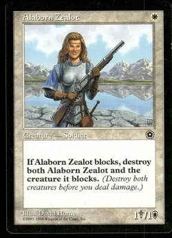 1x Alaborn Zealot - Portal Second Age - NM - MTG - Image 1