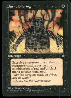 1x Burnt Offering - Ice Age - LP - MTG - Image 1