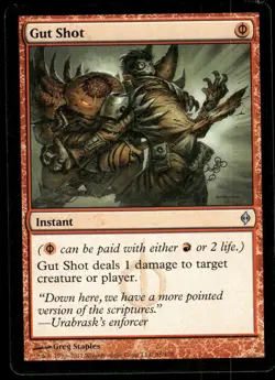 1x Gut Shot - New Phyrexia - LP - MTG - Image 1
