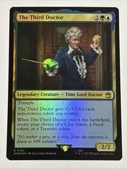 MTG Universes Beyond: Doctor Who The Third Doctor Foil 0162 NM Rare - Image 1