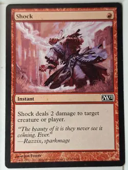 Shock - Magic 2012 Core Set M12 - Magic the Gathering MTG Nice! - Image 1