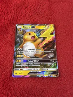 Raichu GX 29/73 Shining Legends Holo Pokemon Card Near Mint - Image 1