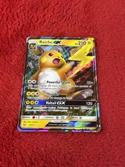 Raichu GX 29/73 Shining Legends Holo Pokemon Card Near Mint - Image 5