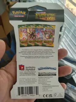 UMBREON ART Pokemon Evolving Skies TCG Sleeved Booster Pack New Factory Sealed - Image 2
