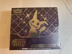 Pokemon TCG ETB Paldean Fates Elite Trainer Box New Sealed W/ Plastic Case - Image 1