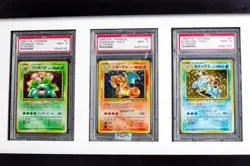 Pokemon Japanese CD Promo Charizard, Venasaur, Bulbasaur PSA 9 Holo Bleed - Image 3