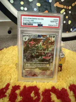 Pokemon Scovillain Illustration Rare PSA 10 Scarlet and Violet EN English - Image 2