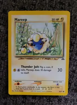 Pokemon Neo Discovery Mareep 58/75 NM - Image 1