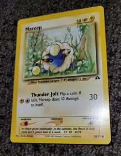 Pokemon Neo Discovery Mareep 58/75 NM - Image 2