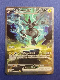 Pokemon TCG Zekrom ex 166/086 Sv: Black Bolt Holo Special Illustration Rare NM - Image 1