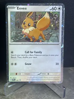 Eevee SVP 200 Black Star Cosmos Holo Promo Destined Rivals Pokemon NM Fart Swirl - Image 4