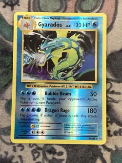 2016 Pokemon Gyarados 34/108 XY Evolutions Reverse Holo Rare English - Image 1