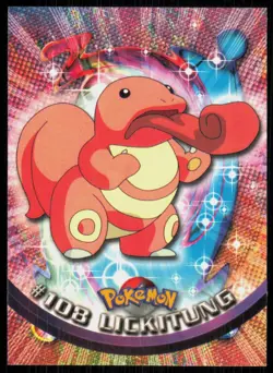 2000 Topps Pokemon TV Animation Series 2 Lickitung Blue Logo #108 - Image 1