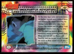1999 Topps Pokemon Mewtwo Strikes Back Underwater Adventure #17 - Image 2