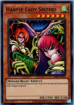 Yugioh Metal Raiders (25th Anniversary Edition) MRD-EN009 Harpie Lady Sisters NM - Image 1