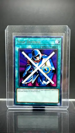 YuGiOh! - Stop Defense LOB-EN095 Rare 25th Anniversary Edition - Image 3