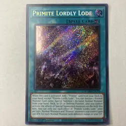 Primite Lordly Lode BLMM-EN172 YuGiOh Battles of Legend: Monster Mayhem - Image 1