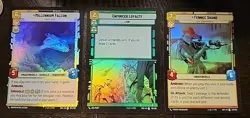 2024 Star Wars Unlimited Shadows of the Galaxy Foil (33×) Holo Card Lot-Unplayed - Image 3