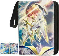 400 Card Pocket Binder with 4 Pocket Sleeves Trading Cards Album Folder - Image 1