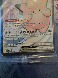 Pokemon Lillie’s Clefairy EX 195 Black Star Promo Card NM Sealed - Image 3