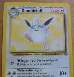 German Knuddeluff 32/64 Rare Non-Holo Wigglytuff Jungle Set Pokemon Card NM - Image 2