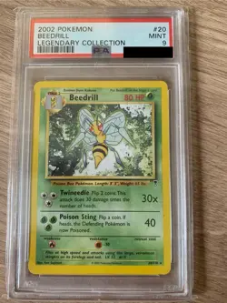 Legendary Collection Beedrill Non Holo Rare 20/110 PSA 9 Pokemon Card - Image 1