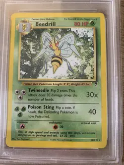 Legendary Collection Beedrill Non Holo Rare 20/110 PSA 9 Pokemon Card - Image 2