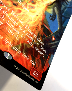 MTG Balefire Dragon *BORDERLESS* Commander Masters Card 697 NM - Image 3