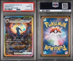 Pokemon Umbreon EX TCG 217/187 PSA 10 SAR Terastal Festival Japanese Graded Card - Image 3