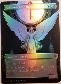 Archangel of Thune FOIL Proxy Playtest Card Custom Angel Girl Fantasy Art Design - Image 1