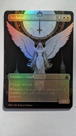 Archangel of Thune FOIL Proxy Playtest Card Custom Angel Girl Fantasy Art Design - Image 5