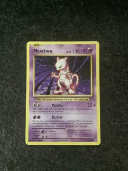 Pokemon Mewtwo Non-Holo Rare TCG Card 2016XY 51/108 Evolutions - Image 1