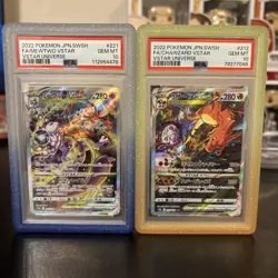 PSA10 Charizard 212/172 Mewtwo 221/172 SAR VSTAR Universe Pokemon Card Japanese - Image 1