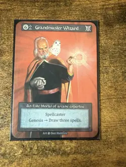 Sorcery Grandmaster Wizard Elite Non-Foil Beta NM - Image 1