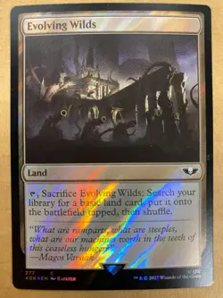 MTG 1x FOIL Evolving Wild # 277 Universes Beyond Warhammer 40000 Magic the x1 NM - Image 1