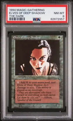 Elves of the Deep Shadow - The Dark - NM to MINT - PSA 8. POP 14. See my store - Image 1