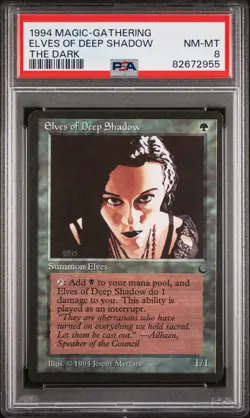 Elves of the Deep Shadow - The Dark - NM to MINT - PSA 8. POP 14. See my store - Image 1