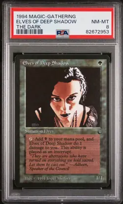 Elves of the Deep Shadow - The Dark - NM to MINT - PSA 8. POP 14. See my store - Image 1