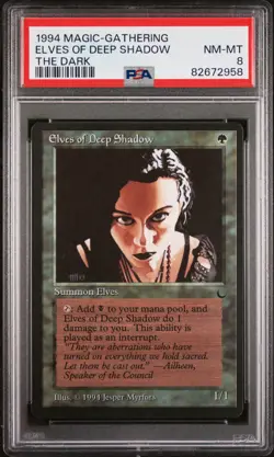 Elves of the Deep Shadow - The Dark - NM to MINT - PSA 8. POP 14. See my store - Image 1