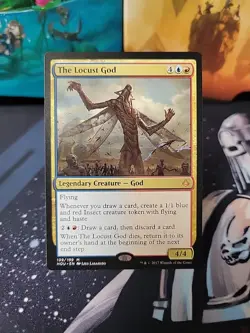 The Locust God - Hour of Devastation - MTG Magic The Gathering - NM - Image 1