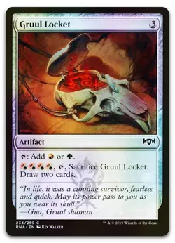 Gruul Locket #234 (Foil) (NM) Ravnica Allegiance RNA Magic MTG - Image 1